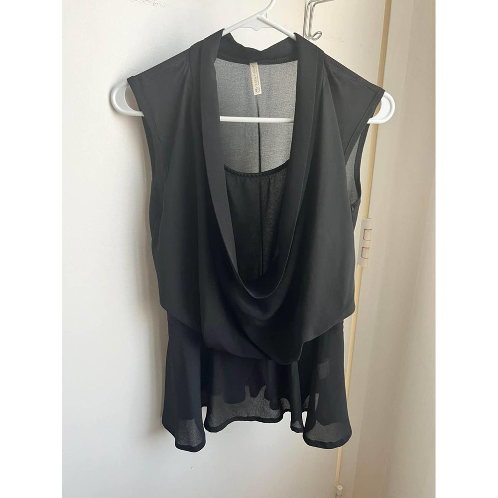 Chiffon Draped Top Size Small
